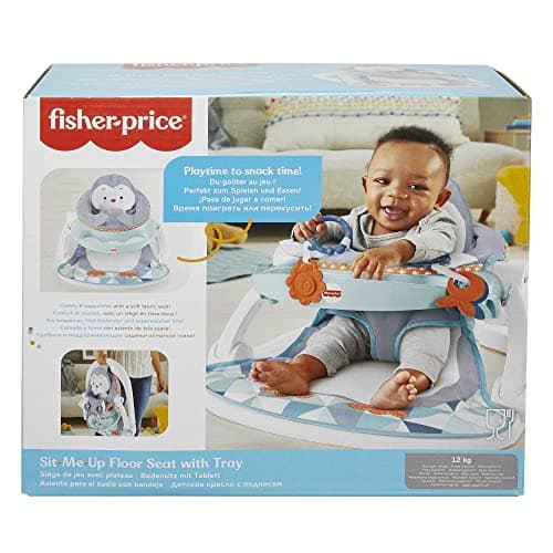 Fisher-Price Foldable Activity Seat, Portable Baby Floor Seat with 2 Play Toys and Removable Tray, Up to 25 lbs, HBF27 - Image 7
