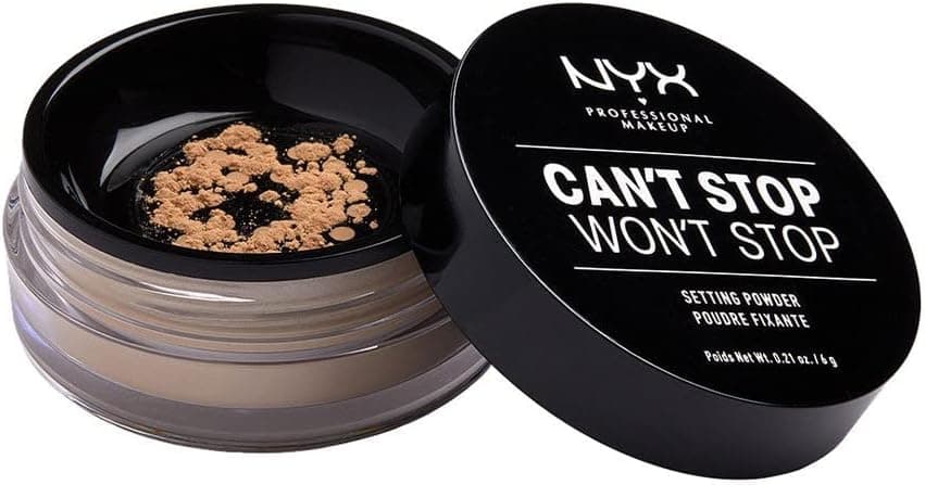NYX Professional Makeup Poudre Libre Fixante Can't Stop Won't Stop, Fini Mat, Absorption de l'Excès de Sébum, Teinte : Medium - Image 1