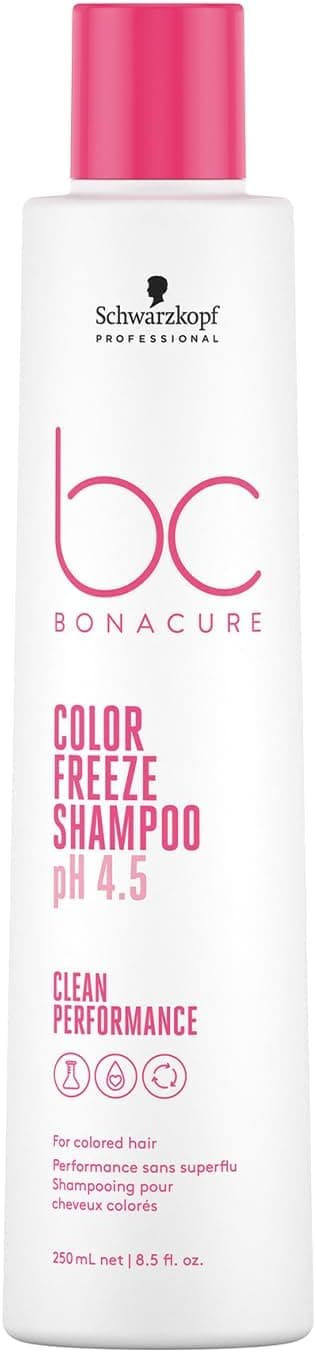 Schwarzkopf Professional Bonacure Color Freeze Shampoo Blonde Grey and Lightened Hair Removes Yellow Tones Revives Cold Tones with Vegan Keratin Without SLS SLES 250ml - Image 1