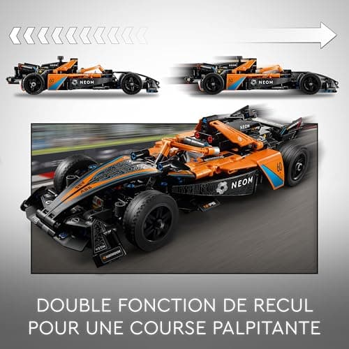 LEGO Technic NEOM McLaren Formula E Race Car, Voiture Jouet pour Enfants dès 9 Ans, Garçons et Filles, Set de Construction de Voiture à Rétrofriction, Décoration Chambre d'enfant, Idée Cadeau 42169 - Image 5