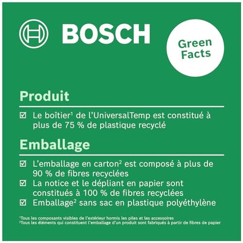 Bosch UniversalTemp Infrared Thermometer (-30°C to +500°C, Easy Measurement, 3 Measurement Modes for More Accurate Results, in Cardboard Box for E-Commerce) - Image 4