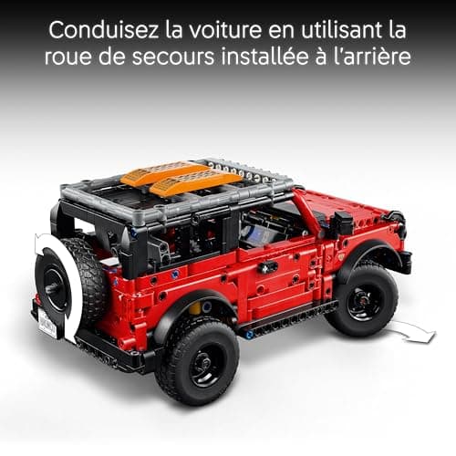 LEGO Technic SUV Ford Bronco - Jeu de Construction de Voiture 4x4 - Maquette avec Portes Ouvrantes, Moteur V6, Suspension & Direction - Cadeau Collector pour Garçon dès 9 Ans 42213 - Image 7
