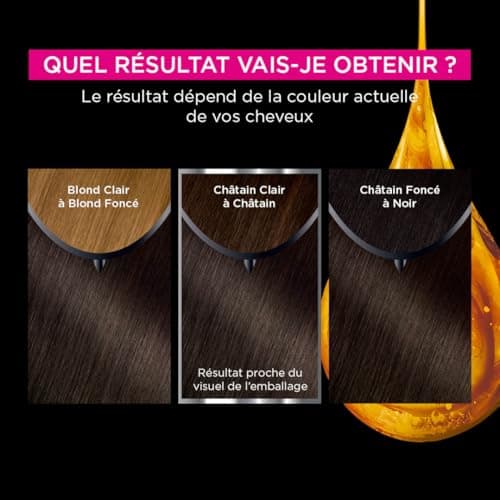 Garnier Coloration Permanente - Sans Ammoniaque - Aux Huiles Naturelles de Fleurs - Châtain Foncé Pur (3.0) - Olia - Image 7