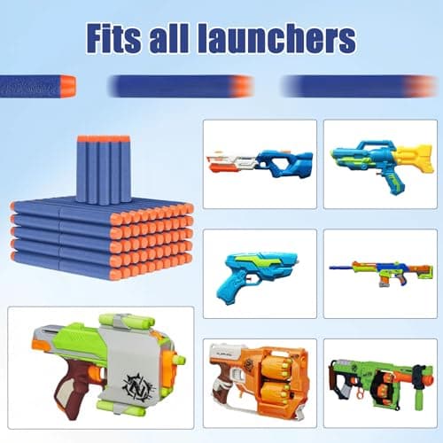 Balle Nerf, 200PCS Munition Nerf, Mousse Recharge De Fléchettes, 7.2cm MunitionNerf pour NerfN-Strike Elite Series Blasters Kid Toy Gun - Image 5