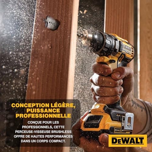 DEWALT Brushless XR 18V Ultra-Compact Cordless Drill, 2 x 2Ah Batteries & Charger, High Torque 70Nm, LED Lamp, Heavy Duty Case - DCD791D2-QW - Image 3