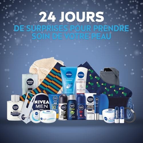 NIVEA MEN - Men's Advent Calendar 2025 Edition - Beauty Gift Set - Face, Body & Lip Care + Accessories - 24 Surprise Windows - 1pc - Image 4