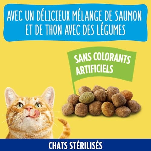 FRISKIES | Cat | Complete dry food for sterilized adult cats | Salmon, tuna and vegetables | Complete food for sterilized cats | Bag | 3 kg - Image 7