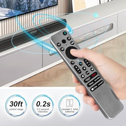 RMF-TX910U Télécommande vocale de rechange pour Sony BRAVIA XR/KD/XR Series X77L A95L X95L X93L A80L X90L A75L avec manuel de l'utilisateur (français non garanti) - Image 6