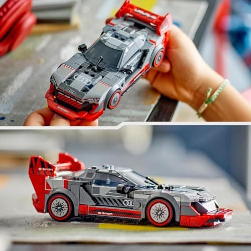 LEGO Speed Champions Voiture de Course Audi S1 e-Tron Quattro Véhicule Jouet, Set de Construction pour Enfants, Idée Cadeau pour Garçons et Filles Dès 9 Ans, Jeu en Autonomie, Déco pour Chambre 76921 - Image 6