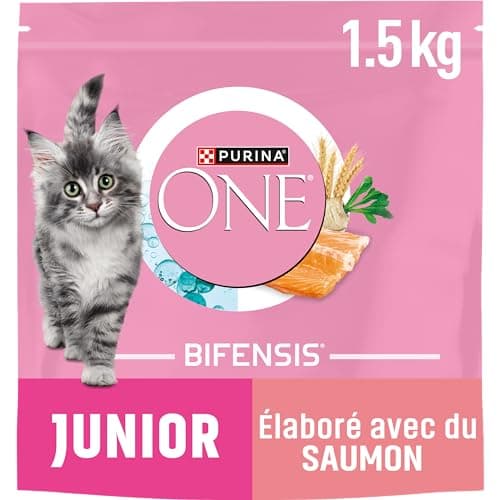 PURINA ONE | Benefits | Kitten up to 12 Months and Gestation Cats | Kibble | Aid for the healthy development of the vital functions of the cat| Salmon | Bag| 1.5 kg - Image 3