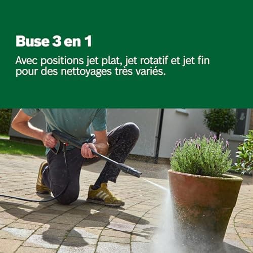 Bosch High Pressure Washer UniversalAquatak 125 (2 Nozzles, Transparent Water Filter, High Pressure Gun, 5 m Hose, 5 m Cable, Cardboard, 1500 W, Pressure: 125 Bar, Maximum Flow Rate: 360 l/h) - Image 6