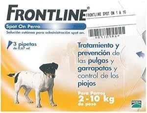Frontline spot-on pipette for dogs