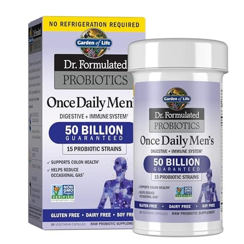 Garden of Life Dr. Formulé Once Daily Probiotics for Men 30 Vegetarian Capsules - Image 3