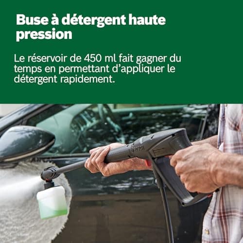 Bosch High Pressure Washer UniversalAquatak 125 (2 Nozzles, Transparent Water Filter, High Pressure Gun, 5 m Hose, 5 m Cable, Cardboard, 1500 W, Pressure: 125 Bar, Maximum Flow Rate: 360 l/h) - Image 7