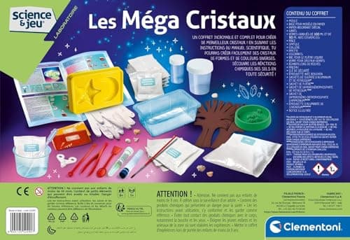 Clementoni | Science & Game – Mega Crystals for Kids 8+ | Colorful and Phosphorescent Crystallization Kit with 3D Tree, Molds and Chemicals | Chemistry and Minerals Educational Game - Image 3