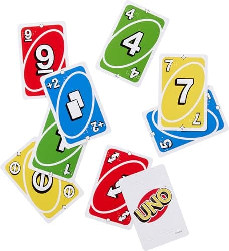 Mattel Games UNO Braille, Card Game with Cards Specially Designed for Blind or Visually Impaired Players, for the Whole Family, Children and Adults, JMK87 - Image 4