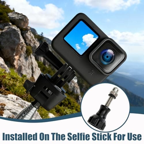 3 Pack Aluminum Sports Camera Screws, Aluminum Alloy Screw and Key Compatible with GoPro Hero and Other Action Cameras (Black) - Image 7
