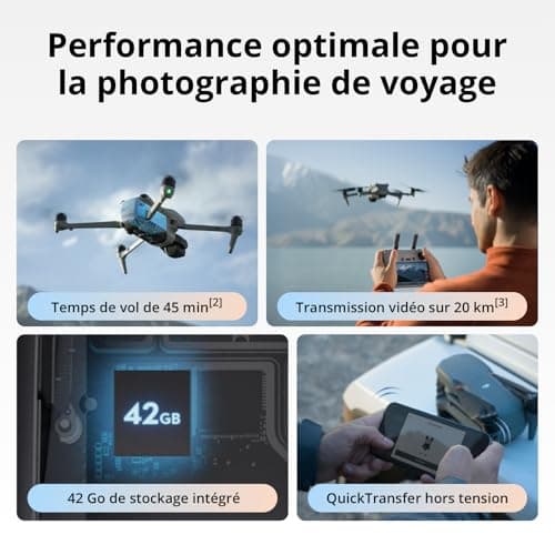 Fly More DJI Air 3S Bundle (RC 2 Remote Control with Screen), Drone with 1" CMOS Wide-Angle Cameras & Medium TV for Adults, 4K/60 Fps, Omnidir Detection, and 3 Batteries for Increased Flight Time - Image 7