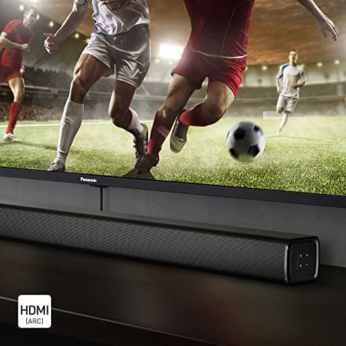 Panasonic SC-HTB100 I Barre de Son Compacte (45W, Système 2.0 canaux, Port Bass Reflex, Bluetooth, HDMI ARC, Entrée optique, USB, Montage Mural, Finition Métallique) Noir - Version Française - Image 8