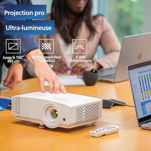 Philips, Propix 650, Professional Projector, DLP, Home Cinema, Advanced Image Correction, WXGA 1280 x 800 Pixels, Lumens: 4000 ANSI, White, 2.5 kg - Image 3
