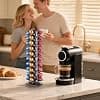 Capsule Holder Storage Compatible with Nespresso Original 40 Capsules, 360° Rotatable Non-Slip Base Coffee Capsule Holder for Kitchen/Office/Gift (Black) - Image 7