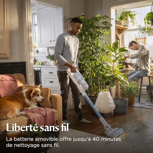 Bissell PowerClean, Broom Vacuum Cleaner, 200 W Motor, LED Lighting, Anti-Tangle Brush, 3-in-1, Freestanding Design, HEPA Filter, Removable Battery 2000 mAh, Battery Life 40 Minutes, 4261N - Image 3