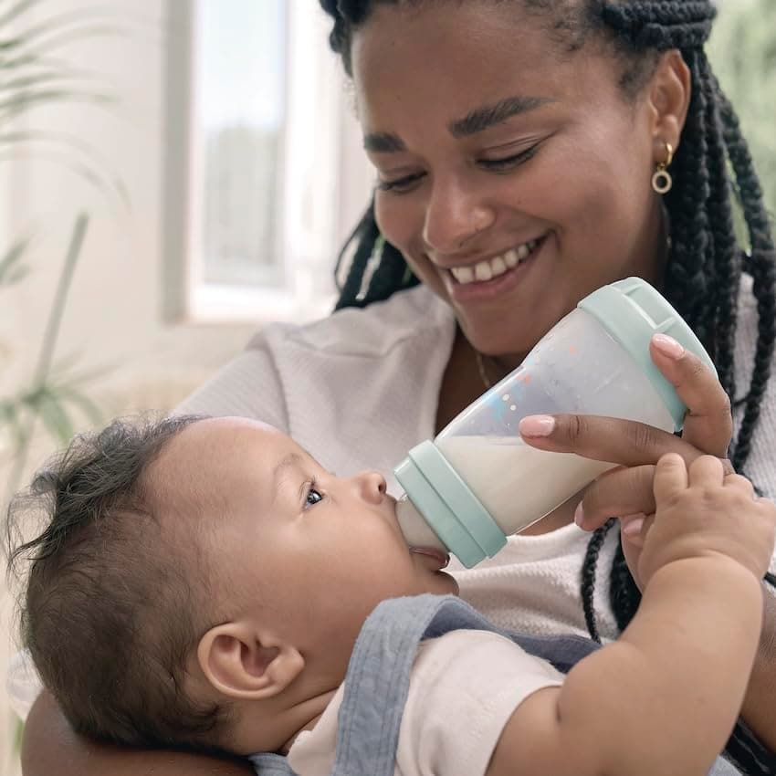 MAM Easy Start/Anti-Colic Bottle "Classic" 320 ml Mint + Cotton Teat Flow 3 x 2 - Image 6