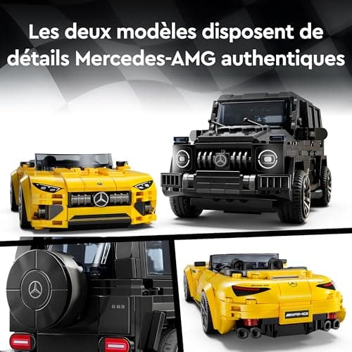 LEGO Speed Champions de Mercedes-AMG G 63 et Mercedes-AMG SL 63 - Véhicules pour Enfants - 2 Sets à Construire avec 2 Minifigurines de Pilotes, Idée Cadeau pour Garçons et Filles dès 10 Ans 76924 - Image 5