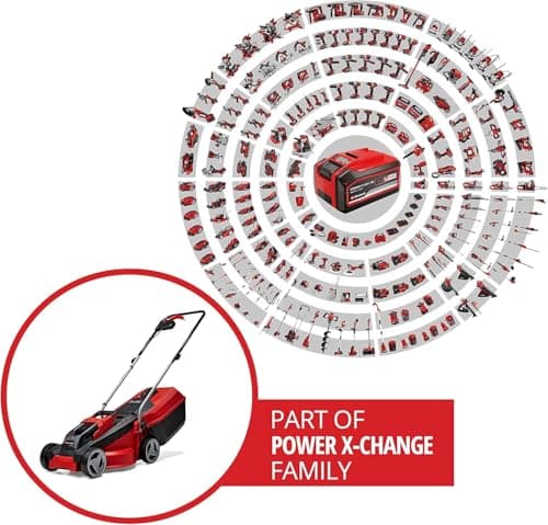 Einhell GE-CM 18/30 Li Cordless Lawnmower Power X-Change Kit (18 V, Cutting Width 30 cm, Recommended Area 150 m²) Comes with 3.0 Ah Battery and Charger - Image 3