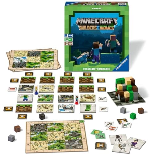 Ravensburger - Minecraft Builders & Biomes - Video Game Board Game - Strategy - 2-4 Players from 10 Years Old - 26132 - (Multilingual - French Included) - Image 6