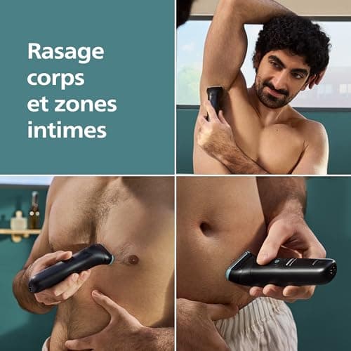Philips Bodygroom 5000 Series Men's Trimmer with Triple Protection Shaving System, Hair Size and Intimate Shaving, 100% Waterproof, 100 Minute Runtime, BG5470/15 - Image 5