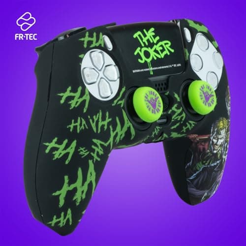 FRTEC Joker Combo Pack PS5 Controller, Hard Shell + Grips + Touchpad Sticker for DualSense, PS5, Officially Licensed - Image 4