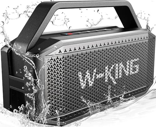 W-KING Powerful Bluetooth Speaker, 60W(100W Peak) Portable Waterproof Bluetooth Speaker Wireless Site Deep Bass/External Battery/Pairing/40H/TF/AUX/EQ, Big Outdoor Party Boombox - Image 2