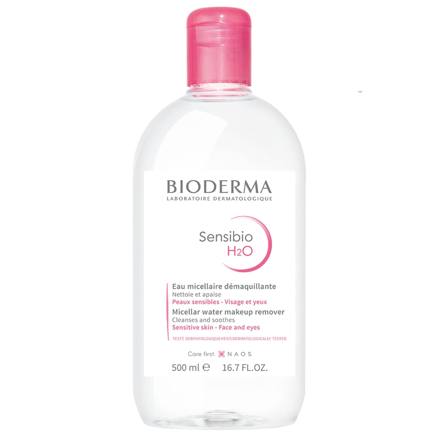 BIODERMA Créaline H2O - The original micellar water, cleansing and make-up remover - Removes makeup, pollen and pollution residues - Sensitive skin - 500 ml bottle - Image 10