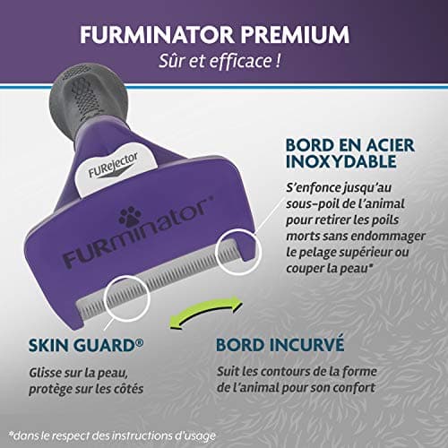 FURminator Undercoat deShedding Tool Cat L Short Hair - Image 5
