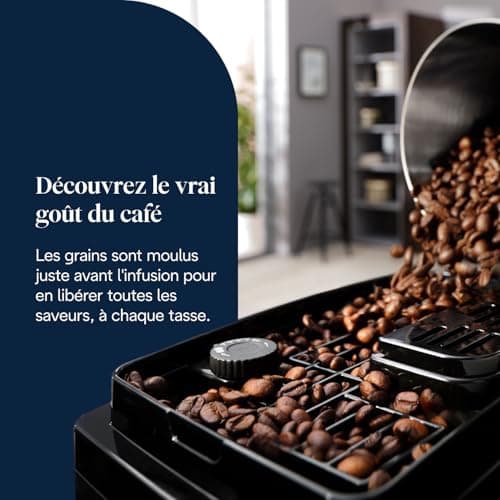 De'Longhi Magnifica Start - Perfetto Automatic Coffee Machine with LatteCrema Automatic Milk Frother, 4 Saved Drinks, Soft Touch Controls, Black (ECAM220.91.B) - Image 5