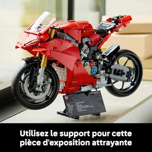 LEGO Technic La Moto Ducati Panigale V4 S - Moto à Construire pour Adulte, Homme et Femme - Blocs de Construction de véhicule - Idée de Cadeau pour Papa 42202 - Image 8