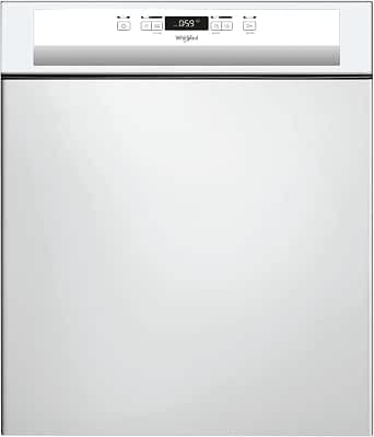 Whirlpool WBC3C26 built-in dishwasher, 60 cm, built-in dishwasher, white band, energy class A++, time remaining display, delayed start          [Energy Class E]
