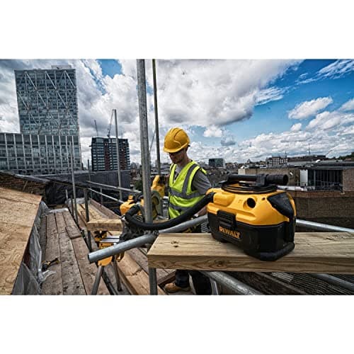DEWALT - Construction vacuum cleaner - 7.5L vacuum cleaner to connect to mains or 18/54V batteries - sucks dust and liquids without changing filter - DCV584L-QW - Image 3