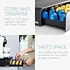 Navaris Coffee Capsule Drawer – Pod Holder for Nespresso Coffee Machine – Pod Holder Dispenser with 50 Capsules – Black - Image 5