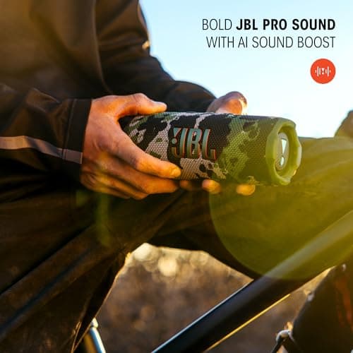 JBL Flip 7, Portable Wireless Bluetooth Speaker, 16 Hours of Battery Life, IP68 Waterproof, Dustproof and Shockproof, JBL Pro Sound with AI Boost, Auracast Multi-Speaker Connection, White - Image 3