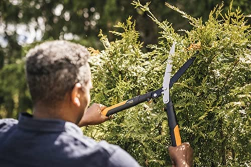 Fiskars Hedge shear, Rack system PowerGear X, Non-Stick coating, Steel blades, Length: 63 cm, Black/Orange, HSX92, 1023631 - Image 5