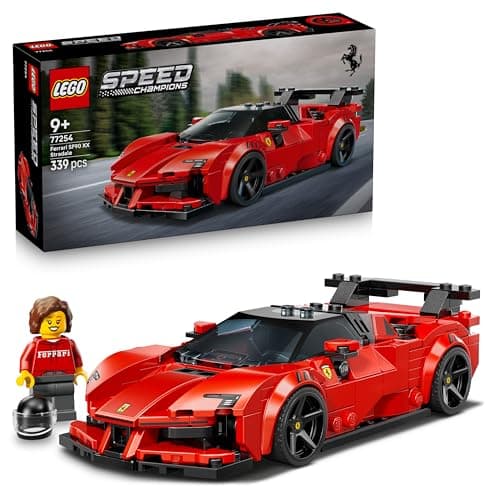 LEGO Speed Champions Voiture de Course Ferrari SF90 XX Stradale - Jouet Voiture - Maquette - Minifigurine Collector de Pilote - Cadeau d'anniversaire Garçon dès 9 Ans ou Fan de Sport Automobile 77254 - Image 3
