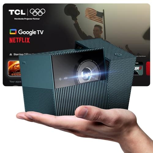 TCL PlayCube 4K Video Projector – [GTV/Netflix/Disney] Mini Portable Projector, 750 Lumens ISO, Wi-Fi and Bluetooth, AutoFocus, Keystone, 360° Adjustable, for Home Theater, Indoor, Outdoor, Gaming - Image 2