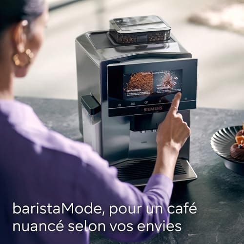 Siemens EQ900 Automatic Coffee Machine, BaristaMode, eGrinder, 6.8 Inch iSelect Display, Home Connect App, Stainless Steel, TQ903R03 - Image 4