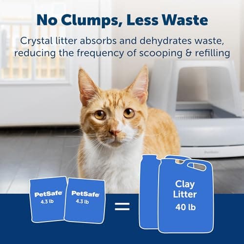 PetSafe - ScoopFree Premium Litière pour Chat Non Agglomérante en Cristal - Contrôle des Odeurs, sans Poussière - Lavande, Paquet De 2 - Image 8