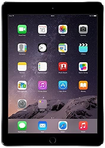 Apple iPad Air 2 24.6 cm (9.7 Inches) Tablet PC (Arm, 3.5 GHz, 2 GB RAM, Mac OS, Touch Screen) 16 GB, WiFi / EU Version Grey (Refurbished)