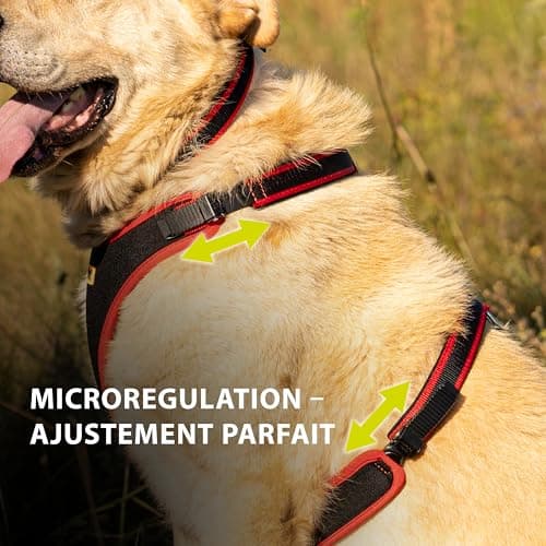 Ferplast Ergocomfort S Padded Harness - Neck 32 cm / 42 cm - Chest 46 cm / 56 cm - Red - Image 6