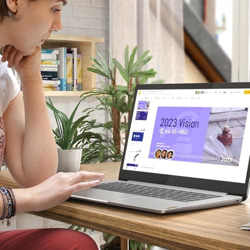 Lenovo IdeaPad Slim 3 Chrome 14M868 – Laptop 14 Inches FHD (MediaTek Kompanio 520, 4GB RAM, 128GB SSD, Arm Mali-G52 2EE MC2 GPU, Chrome OS) French AZERTY Keyboard – Grey - Image 8