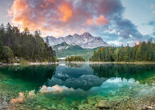 Ravensburger - Landscape Puzzle 1000 pieces - Nature Puzzle - Lake Eibsee, Germany - From 14 years old - 12000358 - Image 2
